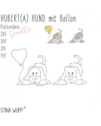 Hubert(a) Hund mit Ballon PLOTT Hubert(a) Hund mit Ballon PLOTT