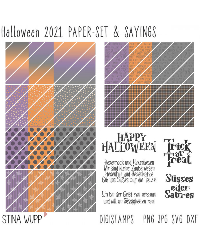 HALLOWEEN Paper-Set Nr. 1 DIGIs HALLOWEEN Paper-Set Nr. 1 DIGIs