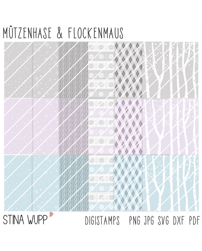 Mützenhase & Flockenmaus DIGIs