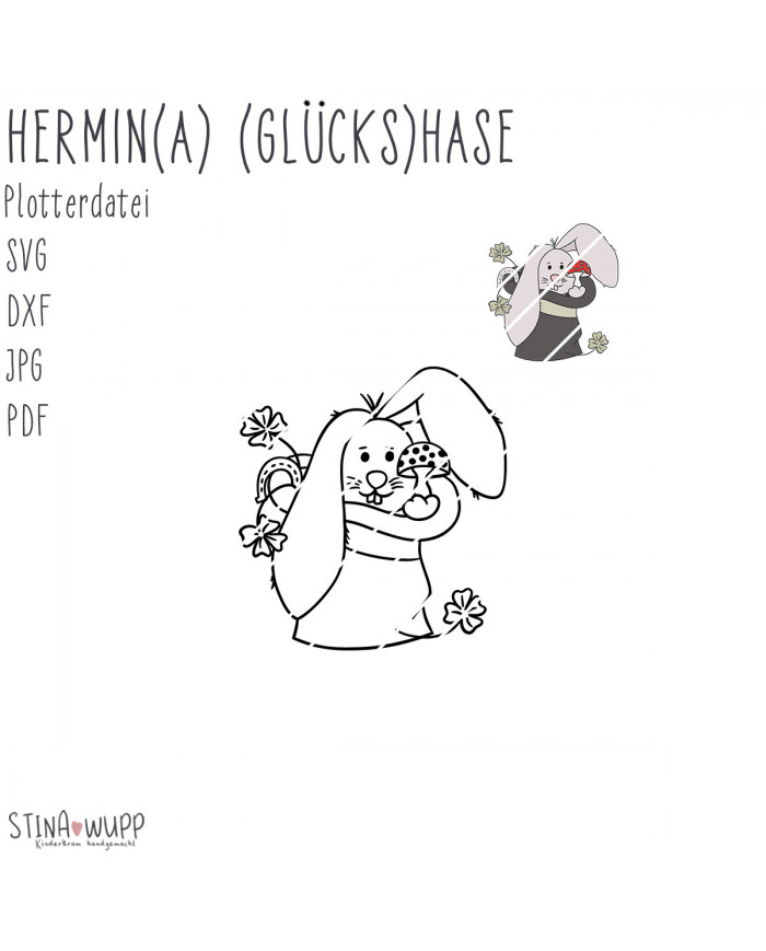 Hermin(a) (Glücks) Hase PLOTT